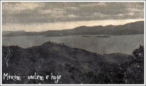 Foto aeria da igreja de mirim